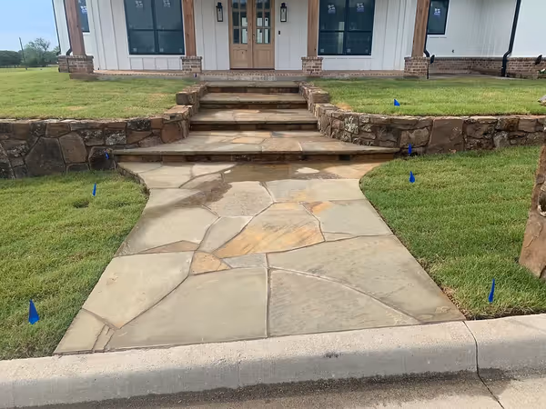 North Texas Outdoor Construction Landscapes Steps 112