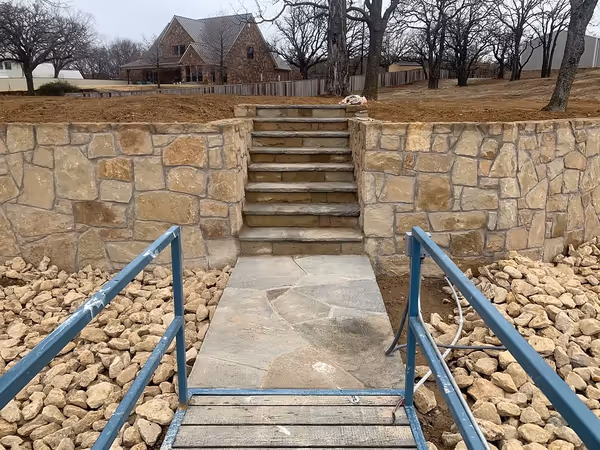 North Texas Outdoor Construction Steps 129