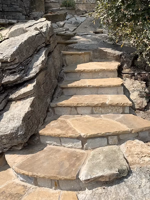 North Texas Outdoor Construction Steps 176