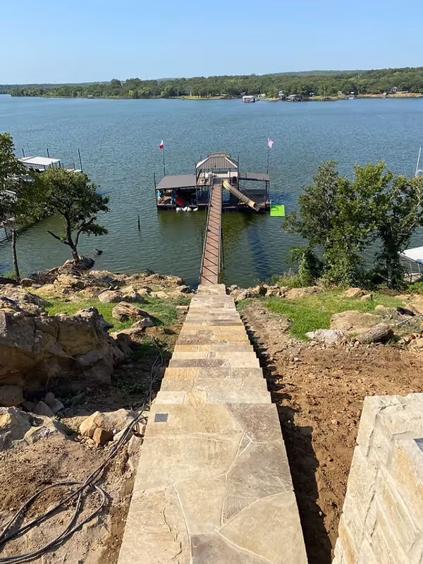 North Texas Outdoor Construction Steps Beach 069